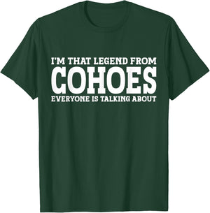 Cohoes Hometown NY New York Home Roots Funny City Cohoes T-Shirt - T-Shirt | Forest