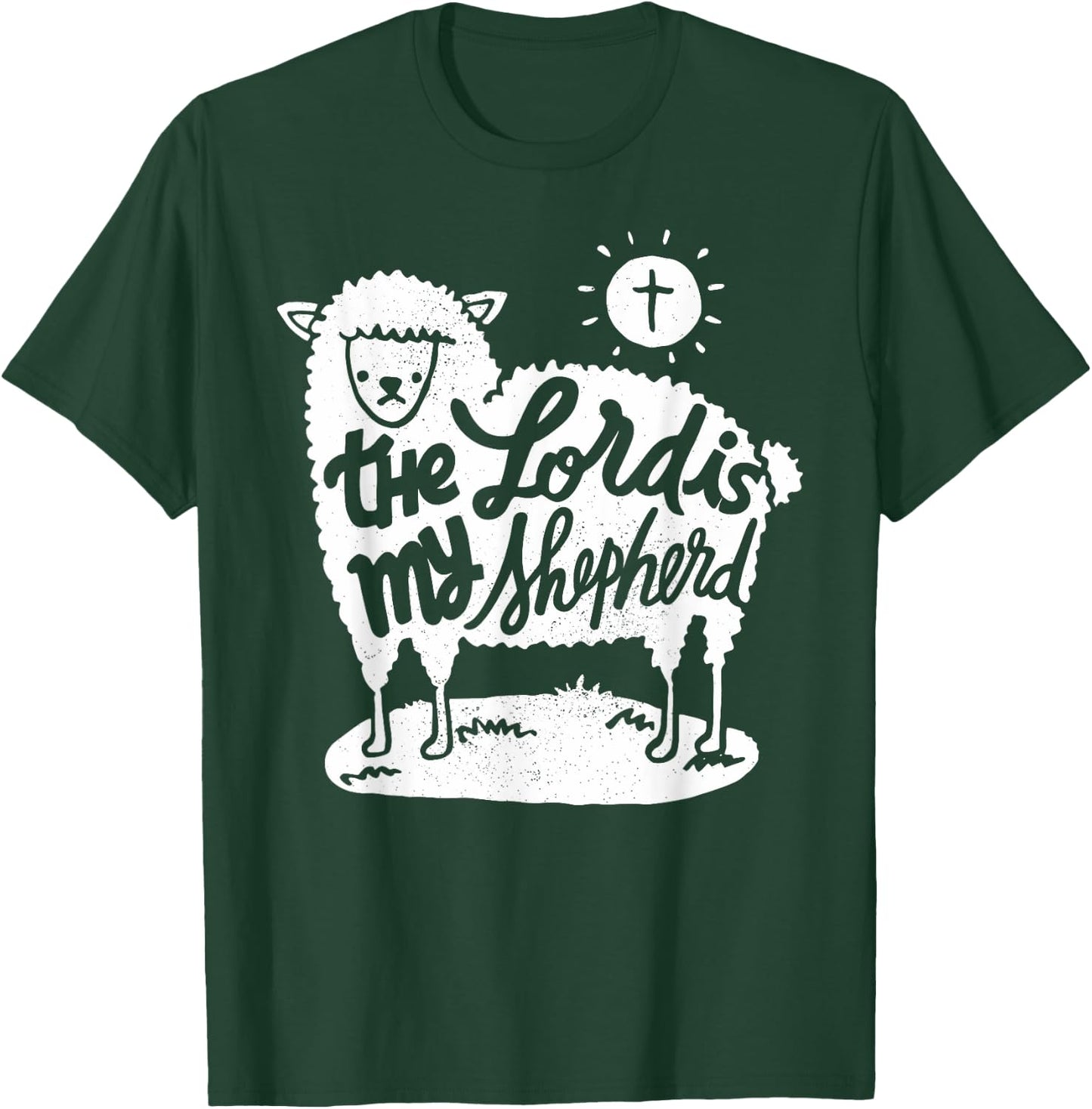 The Lord is my Shepherd - Christian Clothing T-Shirt - T-Shirt | Forest