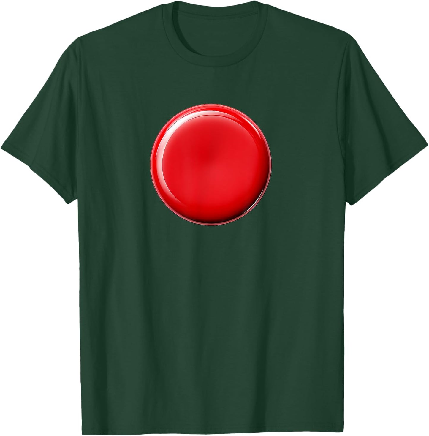 Novelty Red Button T-Shirt - T-Shirt | Forest
