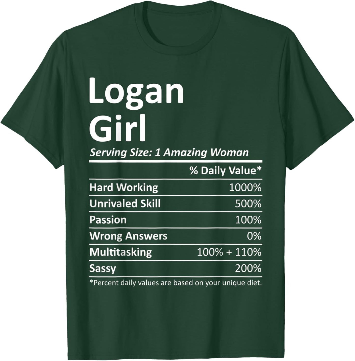 LOGAN GIRL UT UTAH Funny City Home Roots USA Gift T-Shirt - T-Shirt | Forest