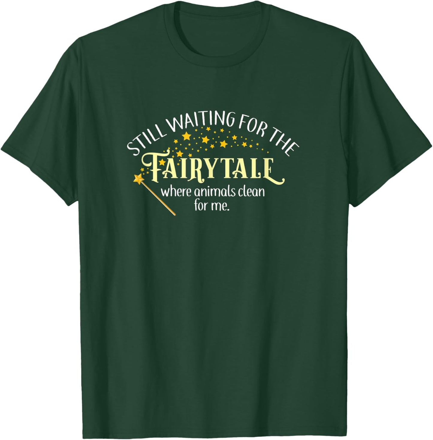 Fairytale Magical Cleaning Animals / Funny T-Shirt - T-Shirt | Forest