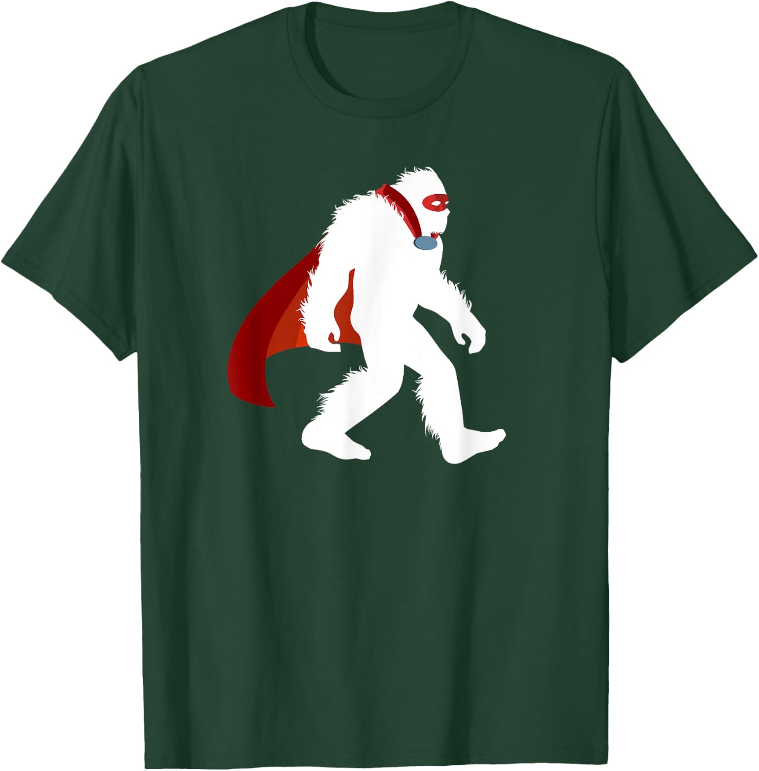 Fun Bigfoot Superhero Vigilantism Cryptid Sasquatch Crusader T-Shirt - T-Shirt | Forest