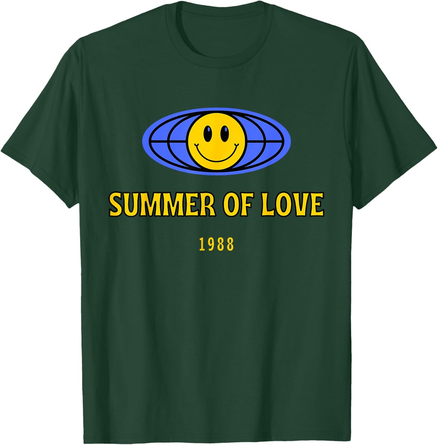 Summer of love, acid house rave techno Berlin London club Men Women T-Shirt - T-Shirt | Forest