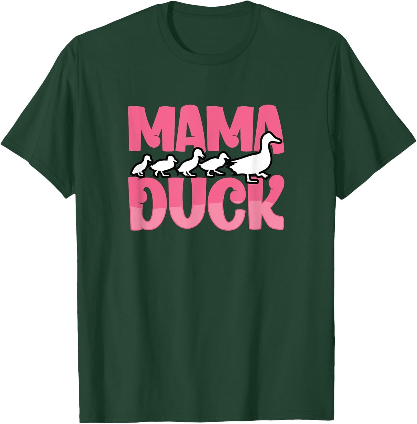 Proud Mama Duck Duckling Animals Cute Duck Bird Lover Mother T-Shirt - T-Shirt | Forest