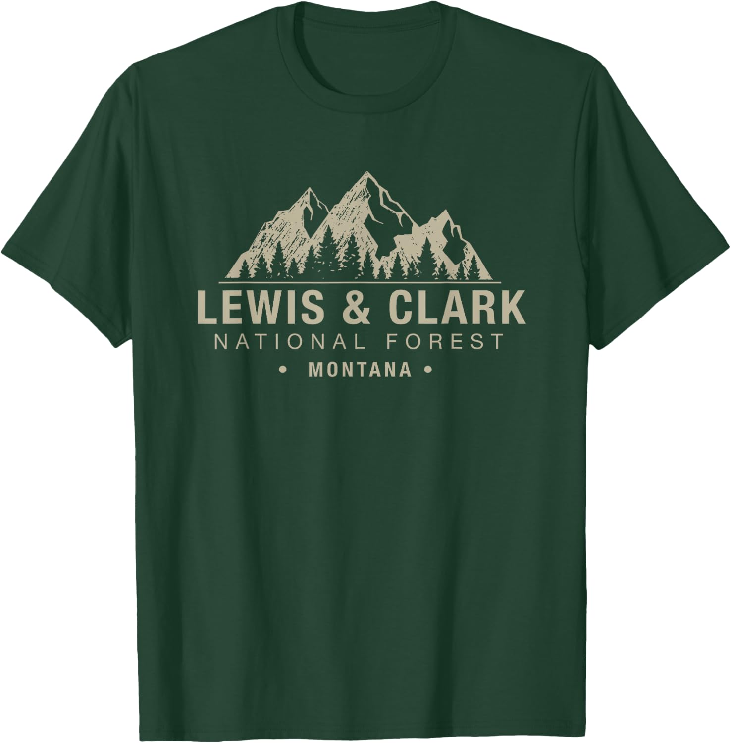 Lewis & Clark National Forest Montana T-Shirt - T-Shirt | Forest