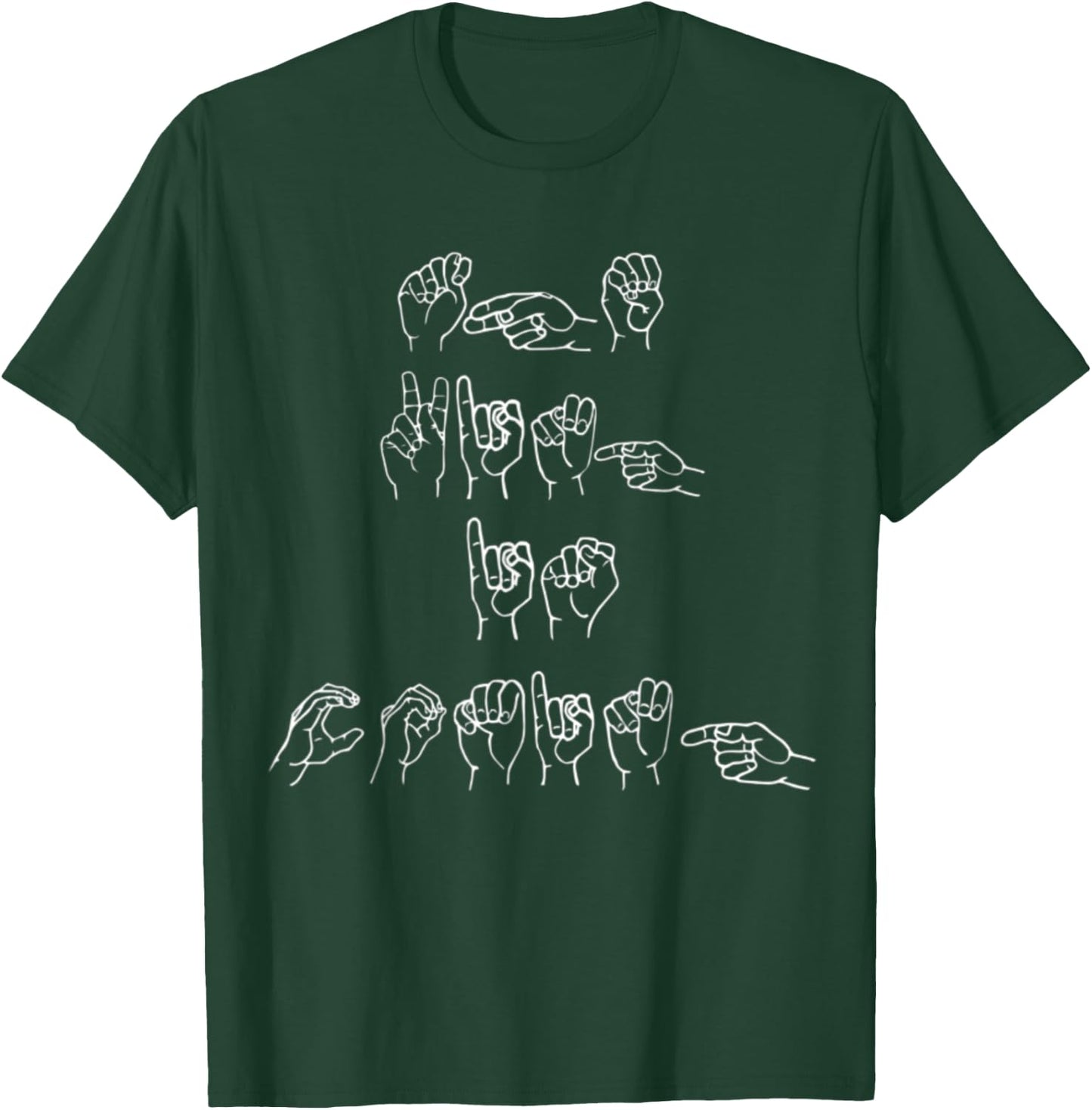 Deaf ASL The King Is Coming Revelation Christian Rapture T-Shirt - T-Shirt | Forest