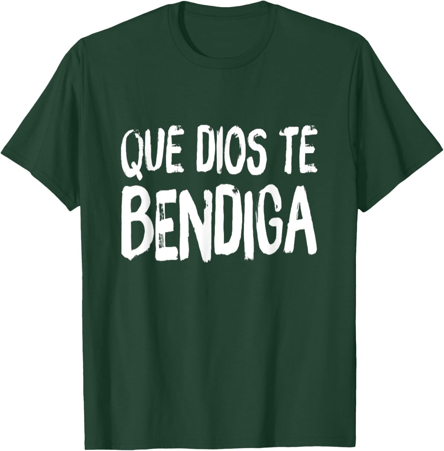 Que Dios Te Bendiga God Bless you Cristiana Espanol Spanish T-Shirt - T-Shirt | Forest