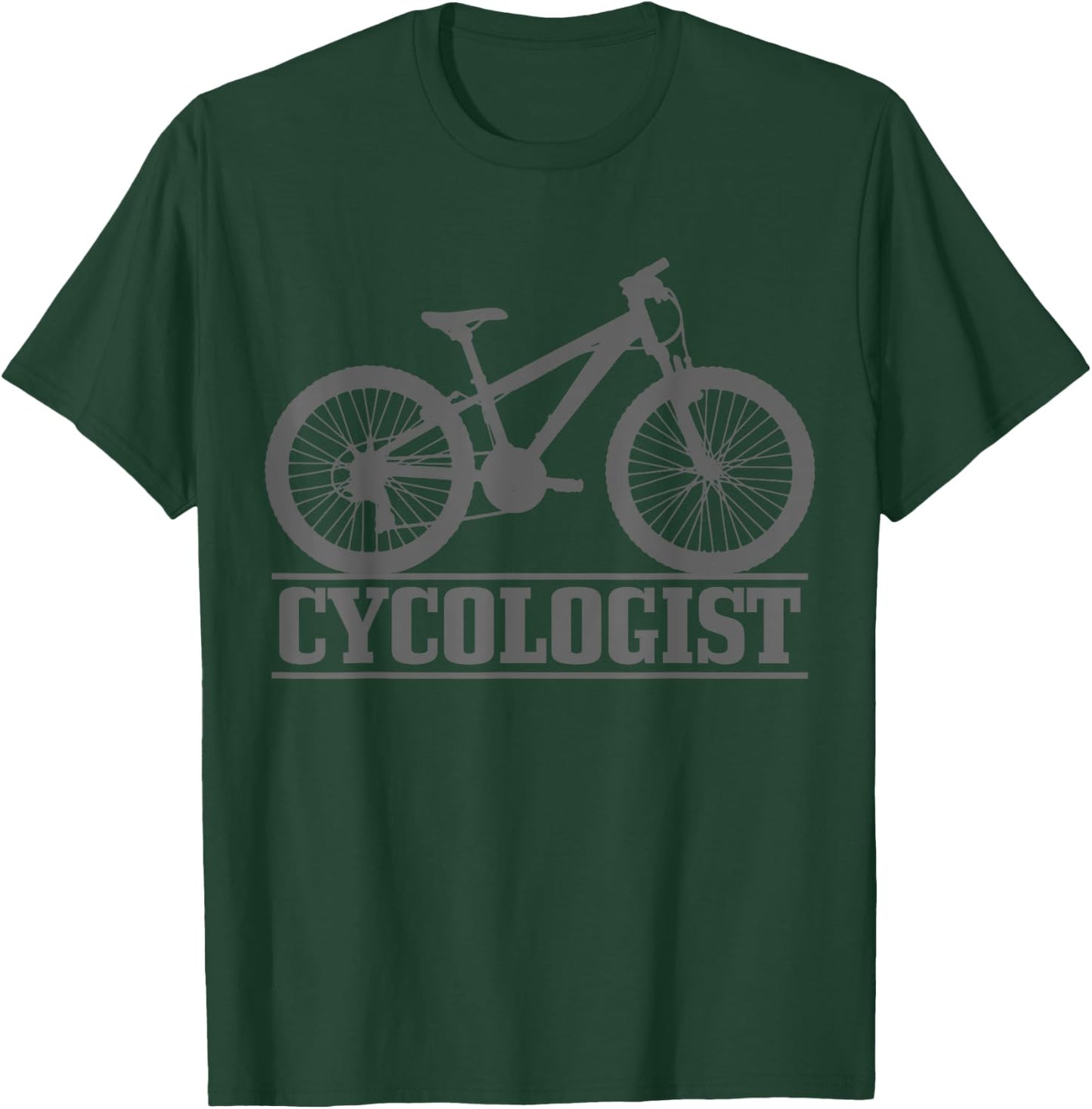 Cycologist Mountain Bike MTB Funny Mountain Biker Gift T-Shirt - T-Shirt | Forest
