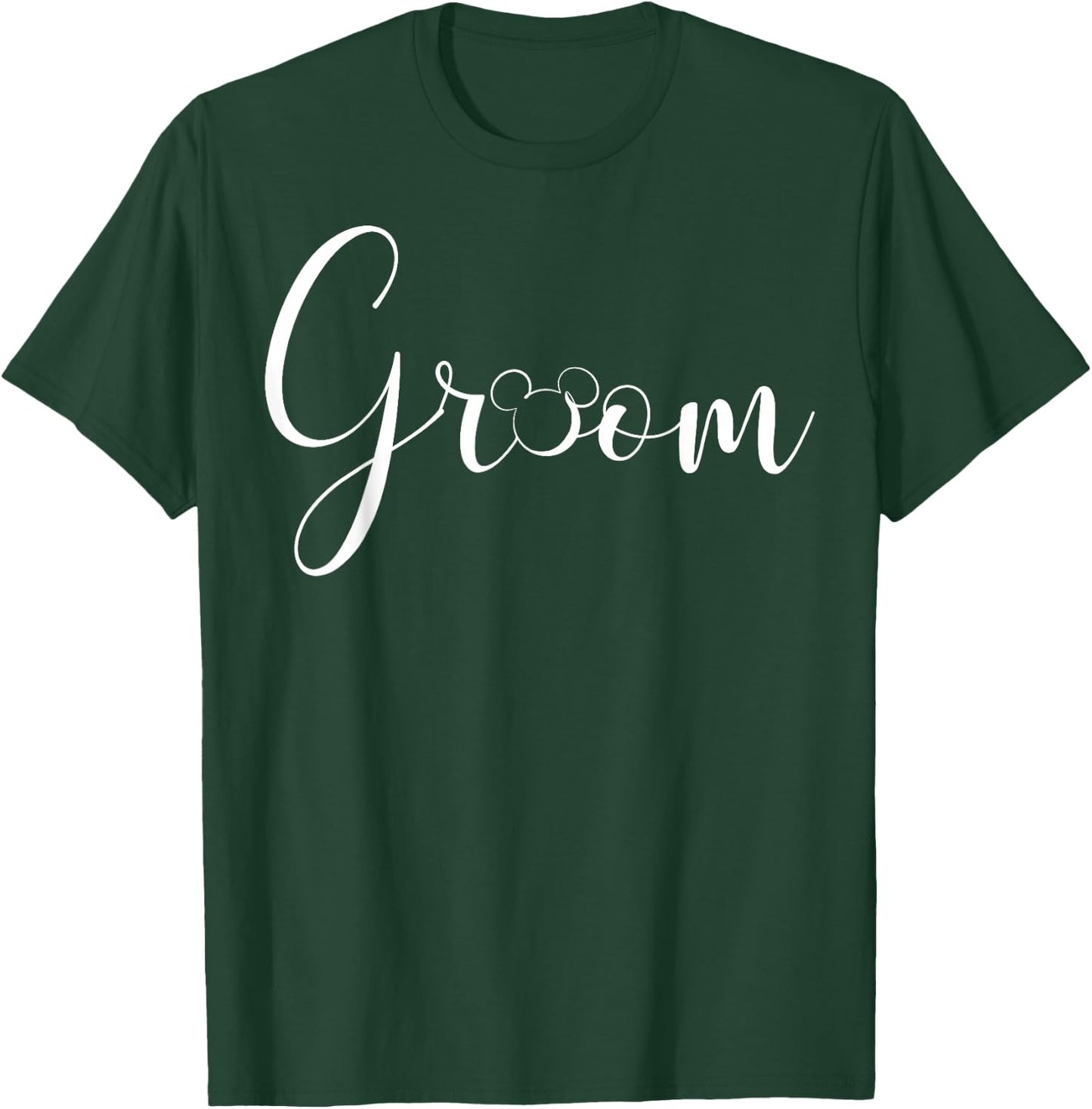 Disney Mickey and Friends Mickey Groom Typographic T-Shirt - T-Shirt | Forest