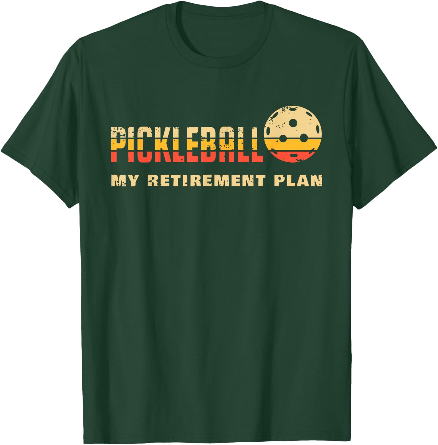Pickleball My Retirement Plan Funny Pickleball T-Shirt - T-Shirt | Forest