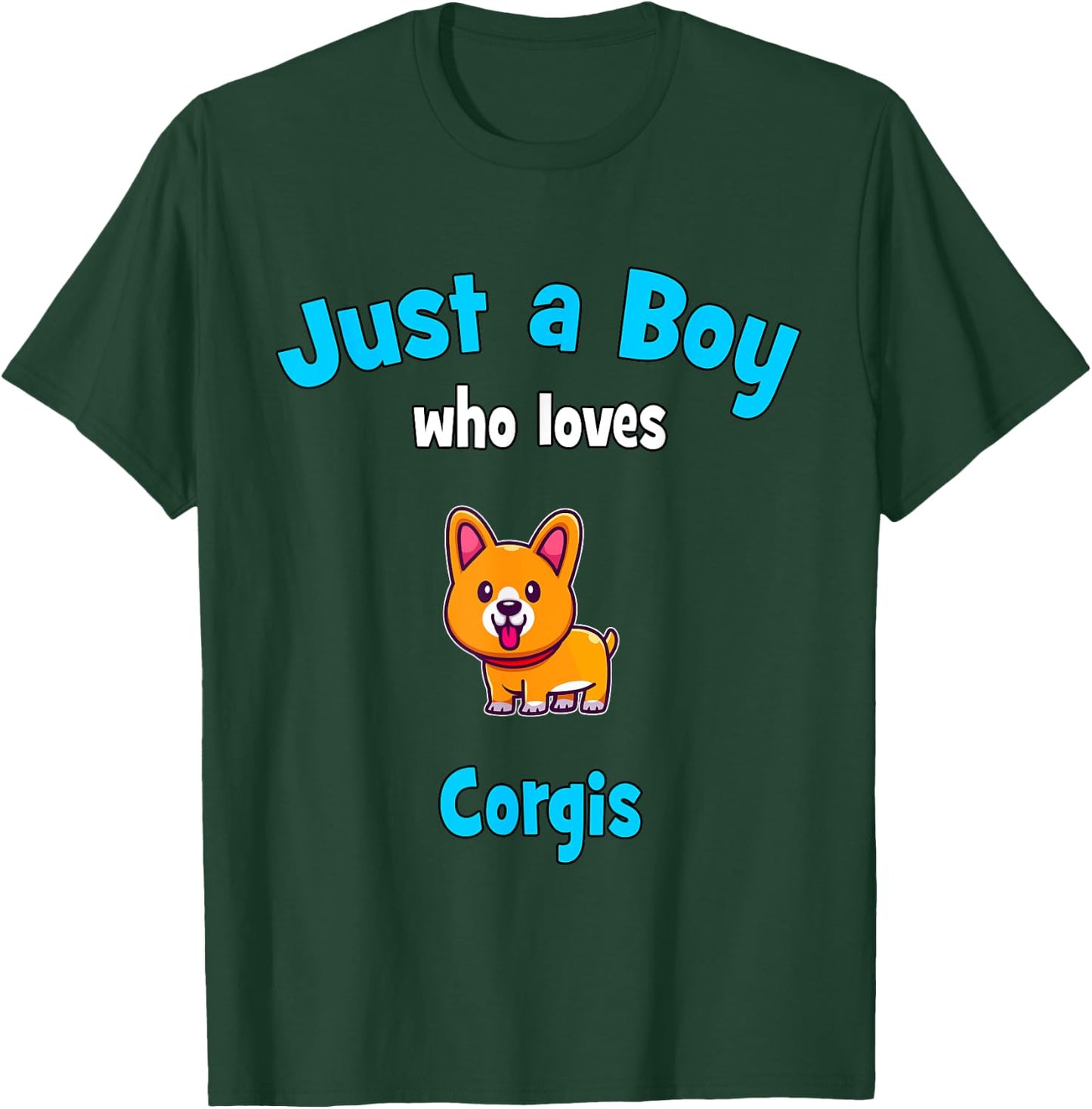 Corgi Shirt for Boys | Kids Corgi T-Shirt - T-Shirt | Forest