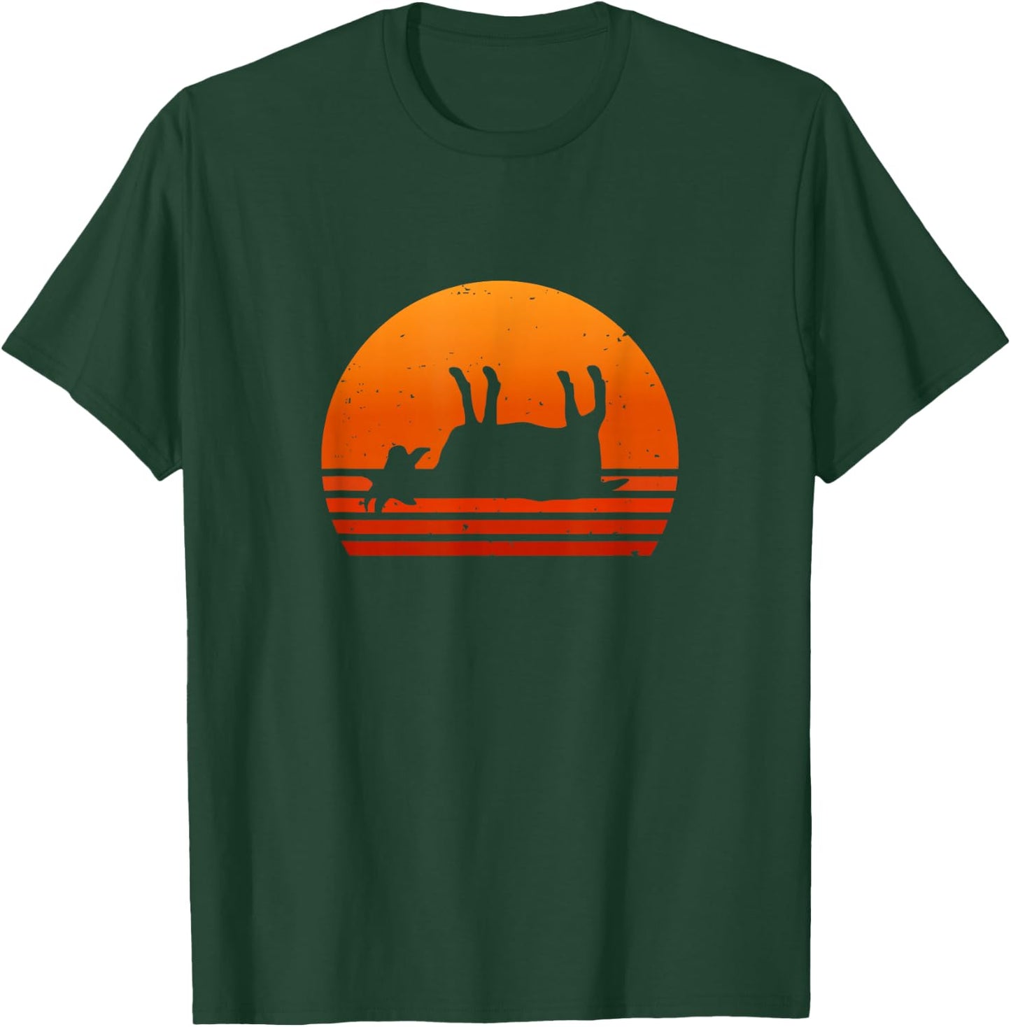 Funny Distressed Vintage Fainting Goat Animal Lover T-Shirt - T-Shirt | Forest
