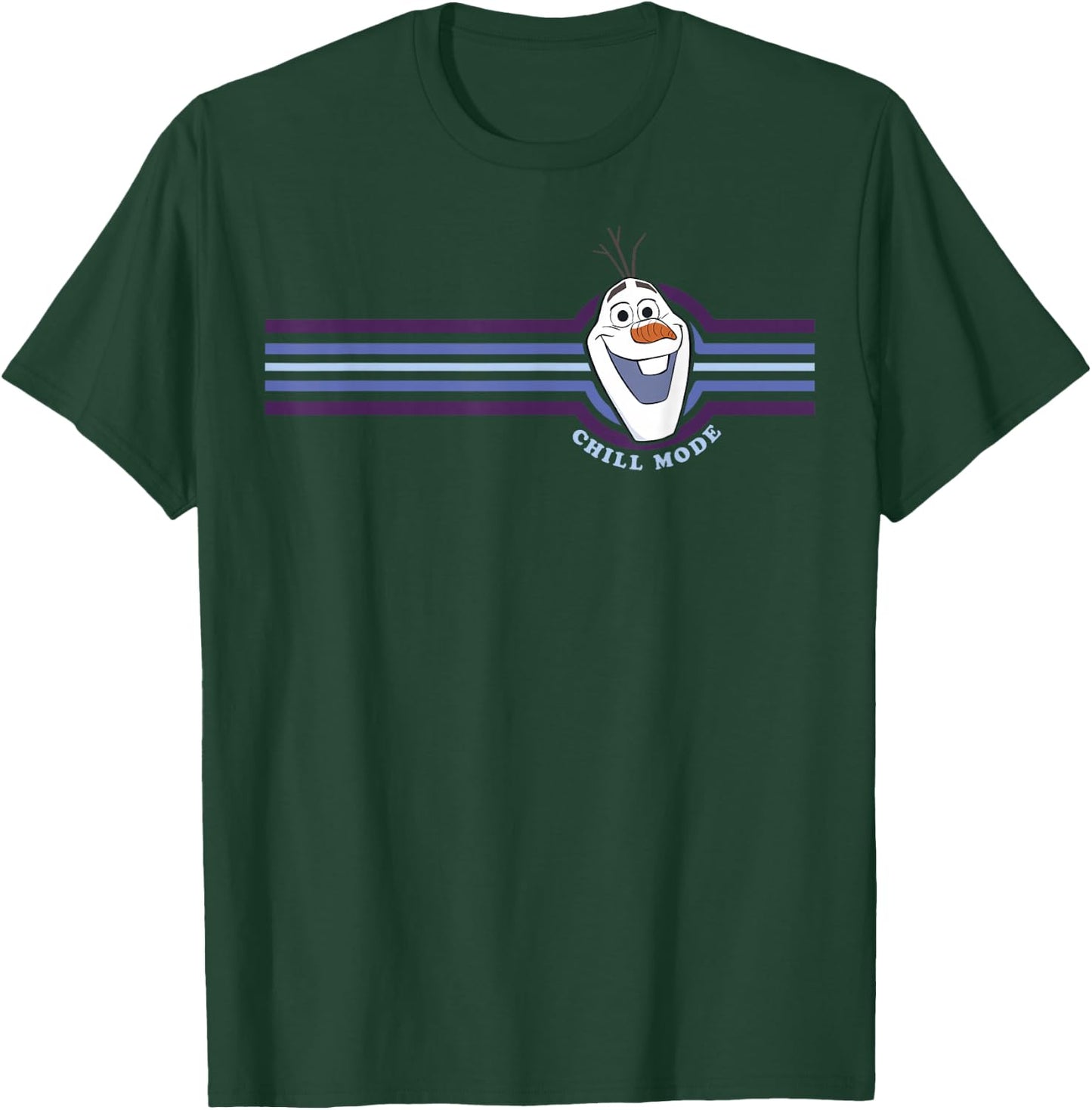 Disney Frozen 2 Olaf Chill Mode Stripes T-Shirt - T-Shirt | Forest