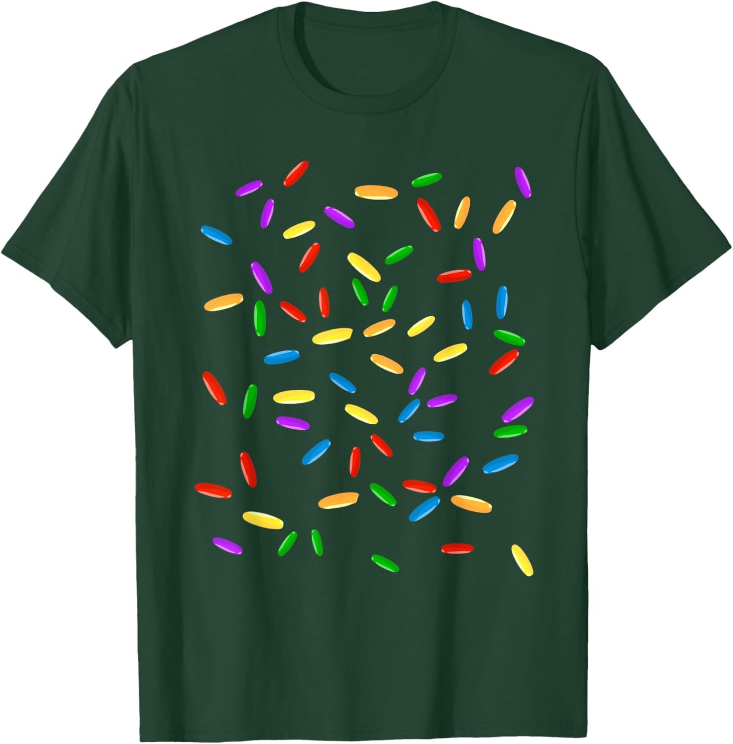 Cool Lazy Rainbow Sprinkles Ice Cream Halloween Costume Gift T-Shirt - T-Shirt | Forest