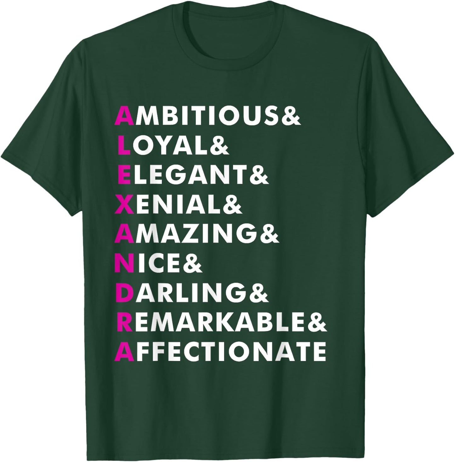 Alexandra Name Shirt Personalized Gift T-Shirt - T-Shirt | Forest