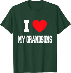 I Love my grandsons T-Shirt - T-Shirt | Forest