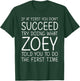 ZOEY Gift Name Personalized Birthday Funny Christmas Joke T-Shirt - T-Shirt | Forest