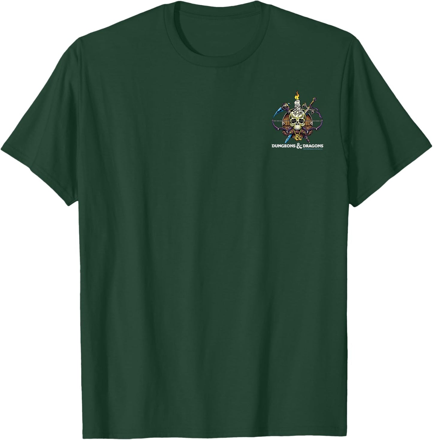 Dungeons & Dragons Skull Badge Pocket T-Shirt - T-Shirt | Forest