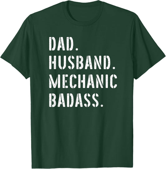 Car Mechanic Dad Gifts From Daughter Son Wife T-Shirt - T-Shirt | Forest