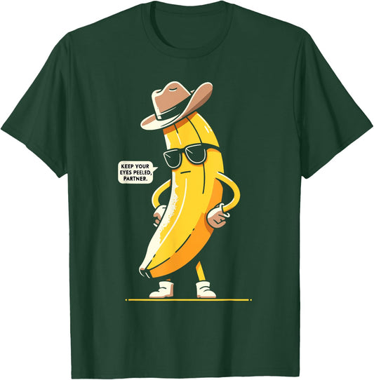 Banana Cowboy Cowgirl Country Western Novelty Funny Banana T-Shirt - T-Shirt | Forest