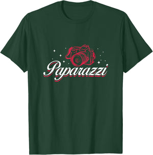Paparazzi Photographer Photography Camera Lover T-Shirt - T-Shirt | Forest