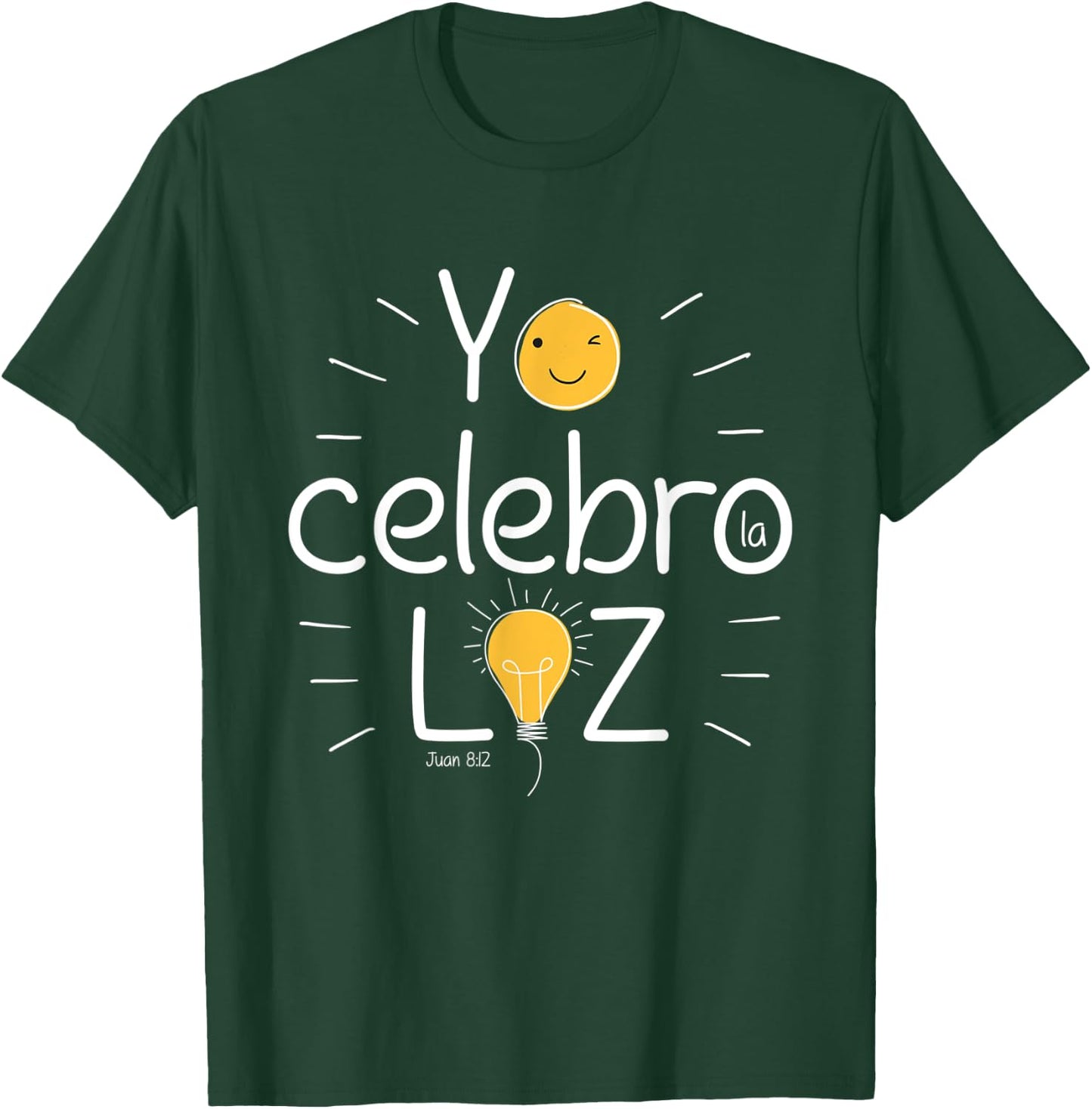 Christian Bible Verse Quote No Hallowen, yo Celebro la Luz! T-Shirt - T-Shirt | Forest