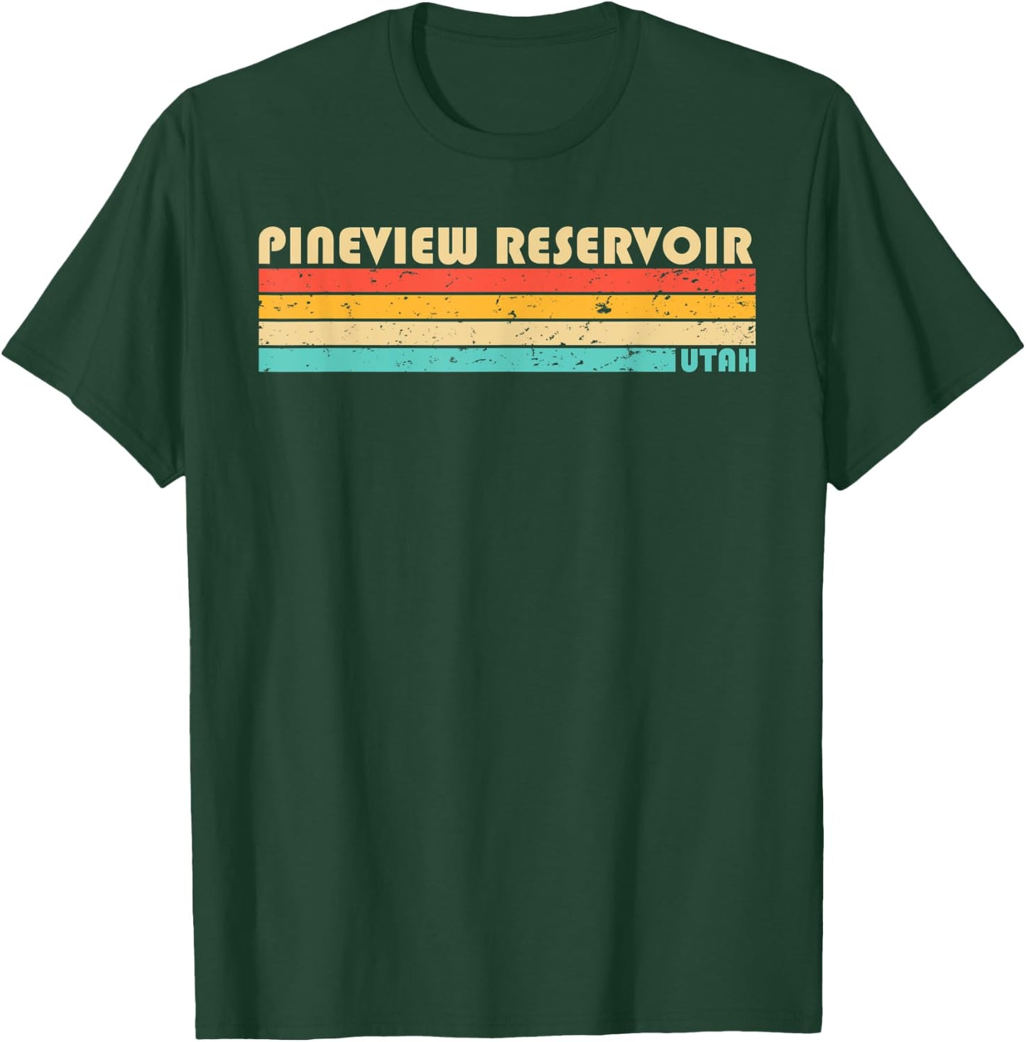 PINEVIEW RESERVOIR UTAH Funny Fishing Camping Summer Men Women Kids T-Shirt - T-Shirt | Forest