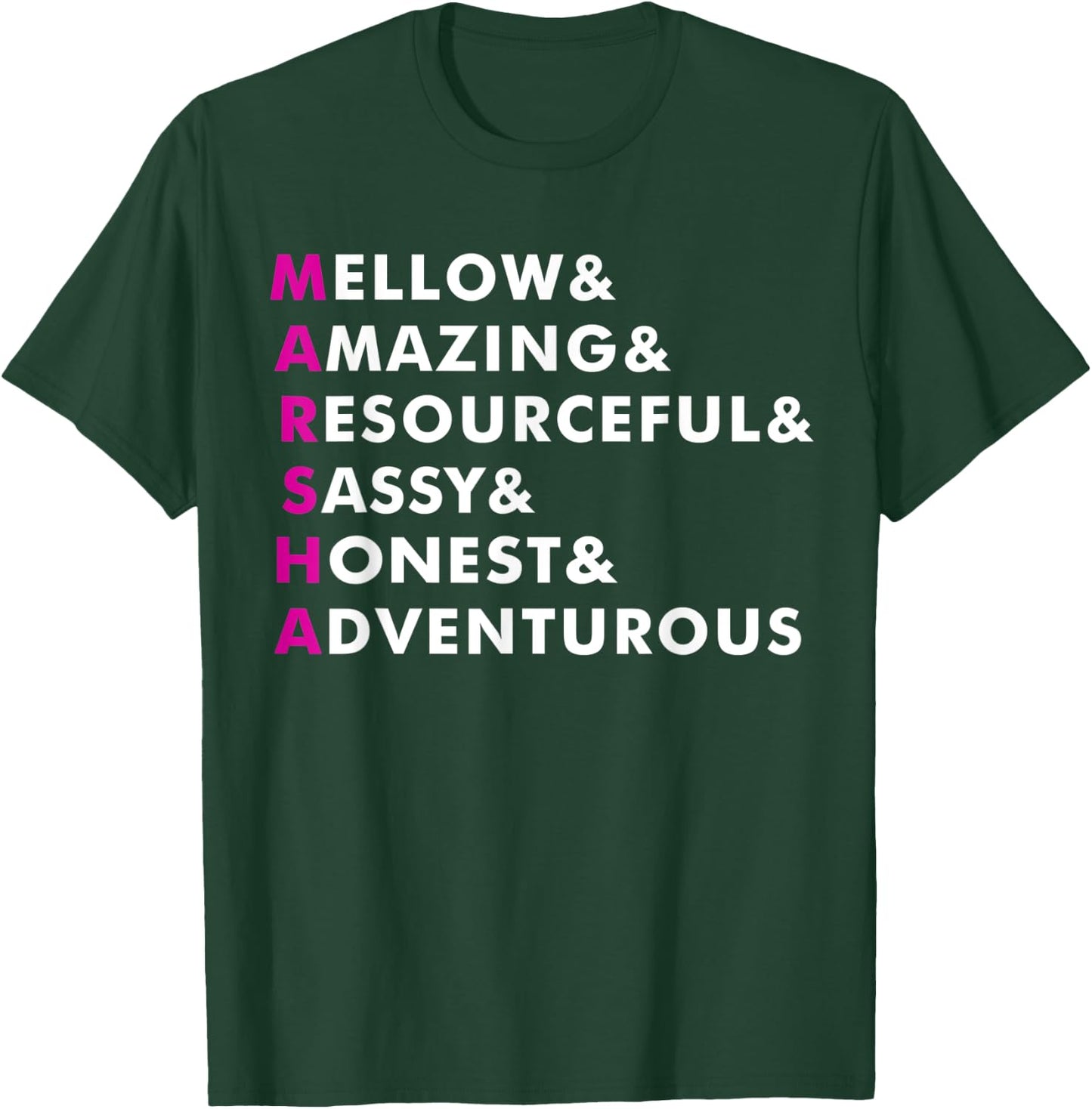 Marsha Name Shirt Personalized Gift T-Shirt - T-Shirt | Forest