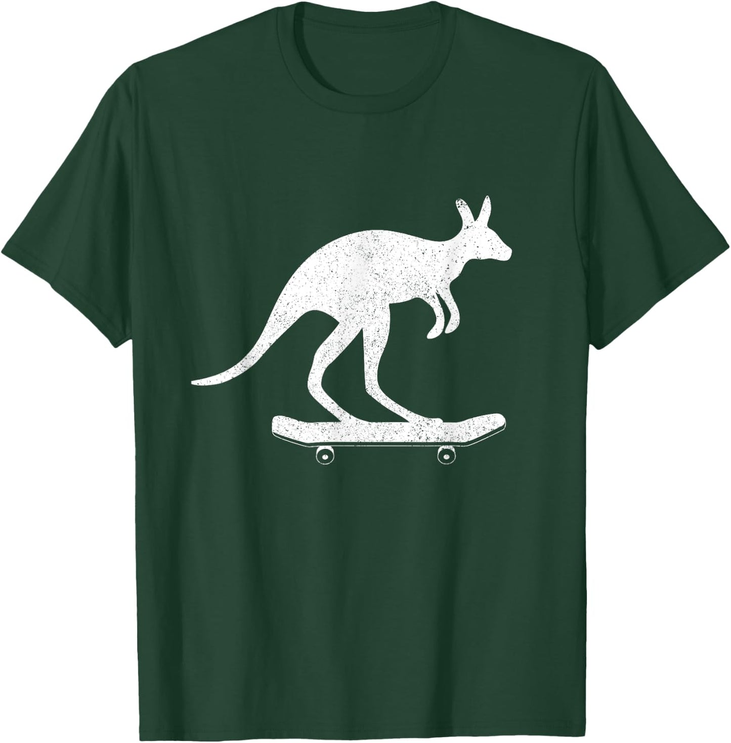 Cool Kangaroo rides Skateboard Fun Australia Travel Gift T-Shirt - T-Shirt | Forest