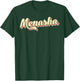 Menasha Retro Art Baseball Font Vintage T-Shirt - T-Shirt | Forest