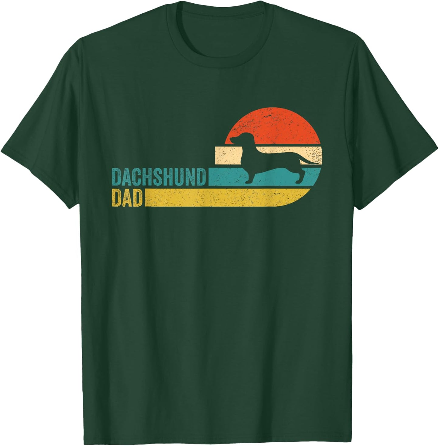 Dachshund Dad Pet - Dog Breed Pet Paw Best Friend T-Shirt - T-Shirt | Forest
