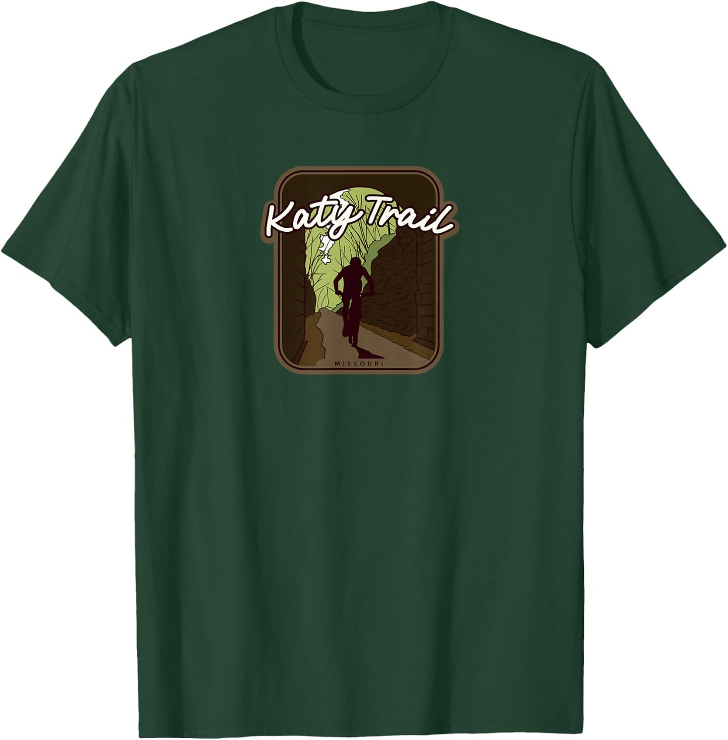 Katy Trail – Missouri, cycling T-Shirt - T-Shirt | Forest