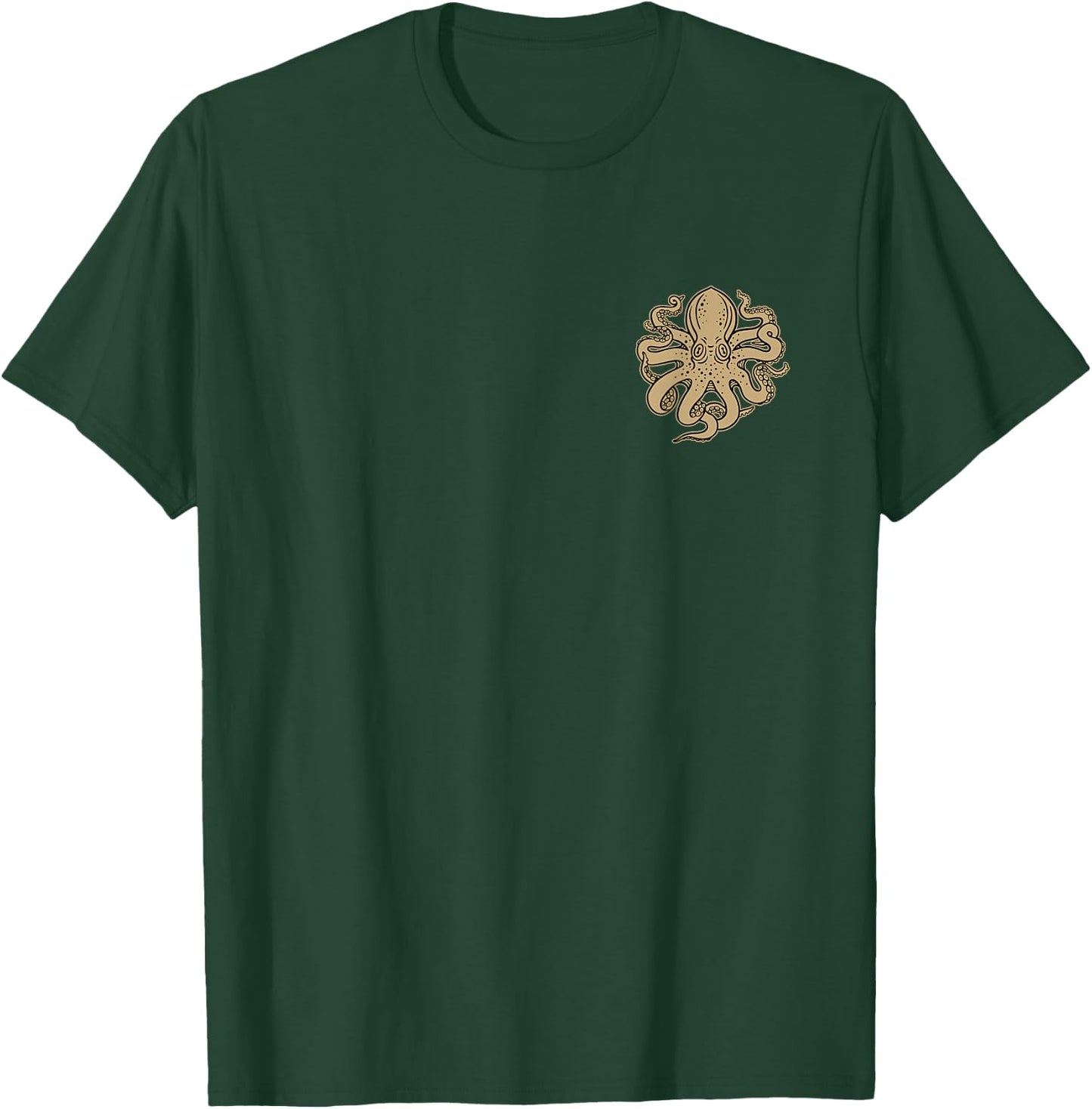 Octopus, Old School Sailor Tattoo Clipper Ship and Swallows T-Shirt - T-Shirt | Forest
