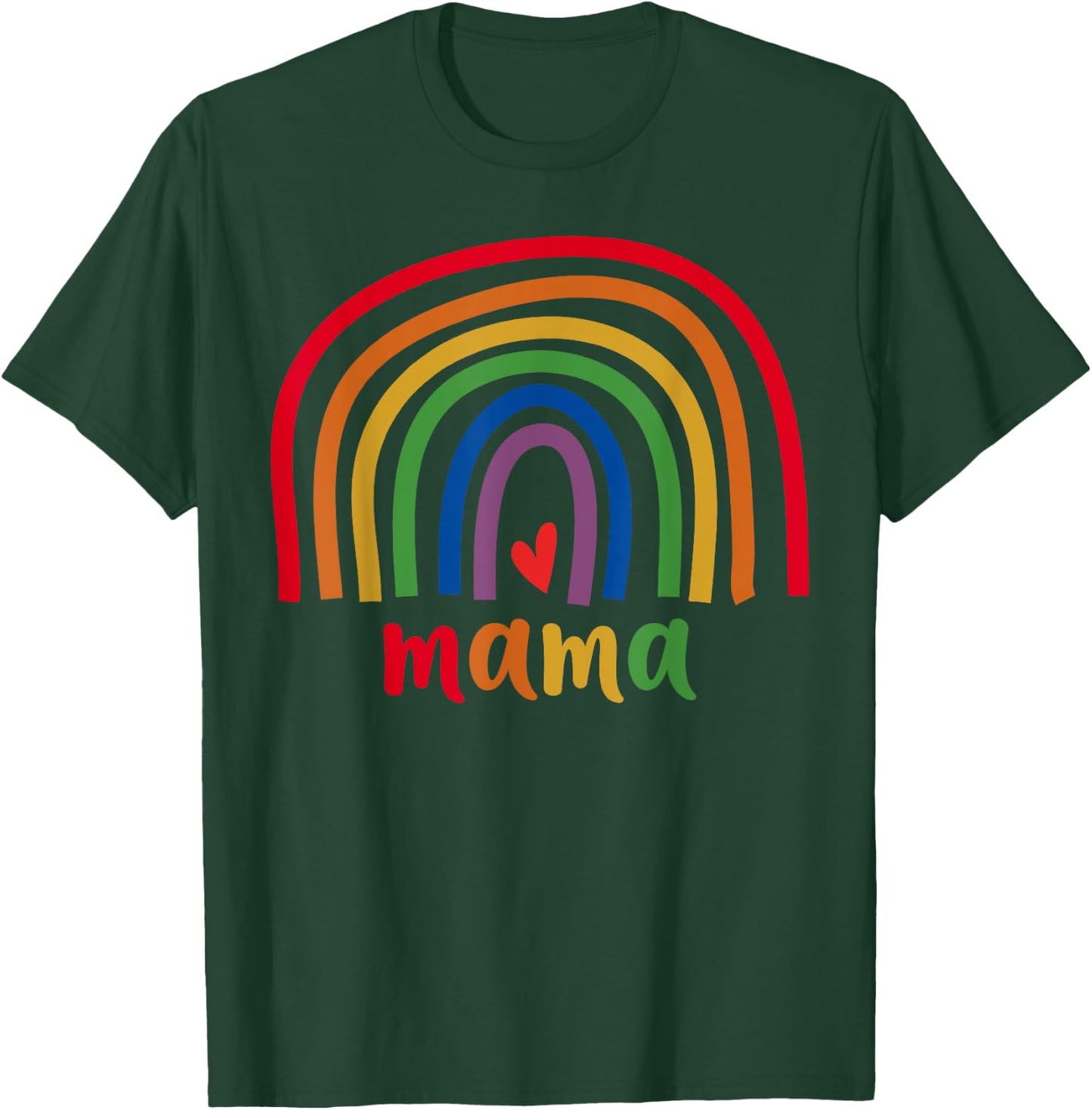 Mama Rainbow Gifts Men Family Matching Birthday T-Shirt - T-Shirt | Forest
