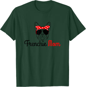 Frenchie Mom Vintage Funny Dog French Bulldog Women Kids T-Shirt - T-Shirt | Forest