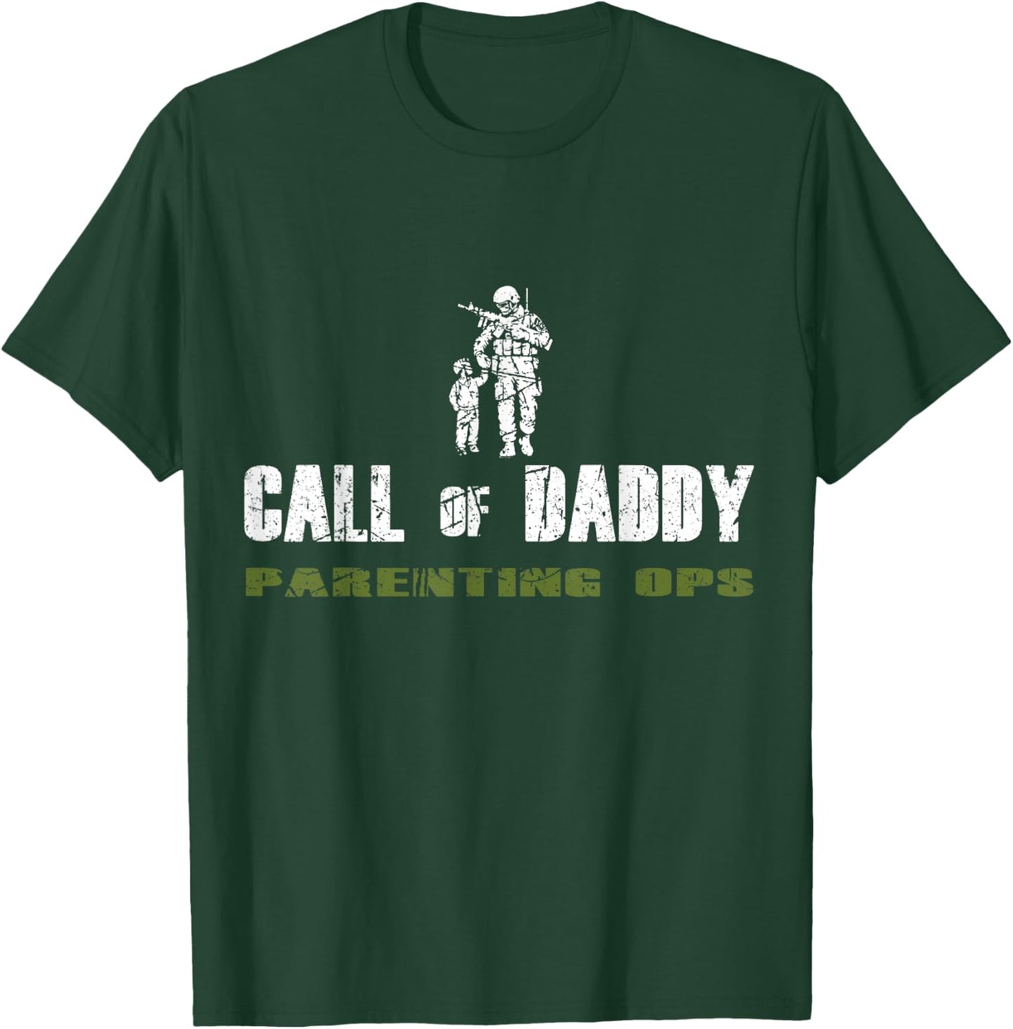 Gamer Dad Call of Daddy Parenting Ops Father's Day T-Shirt - T-Shirt | Forest