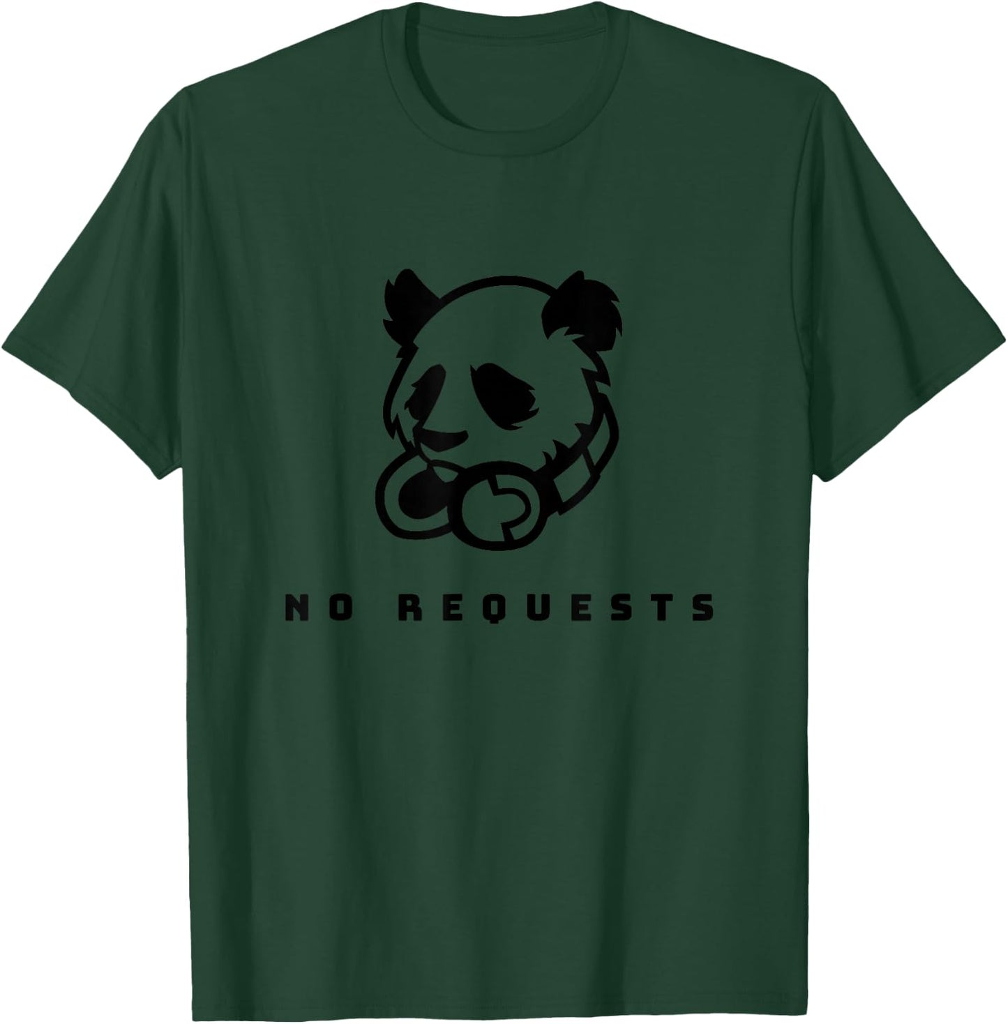 Panda DJ: No Requests T-Shirt - T-Shirt | Forest