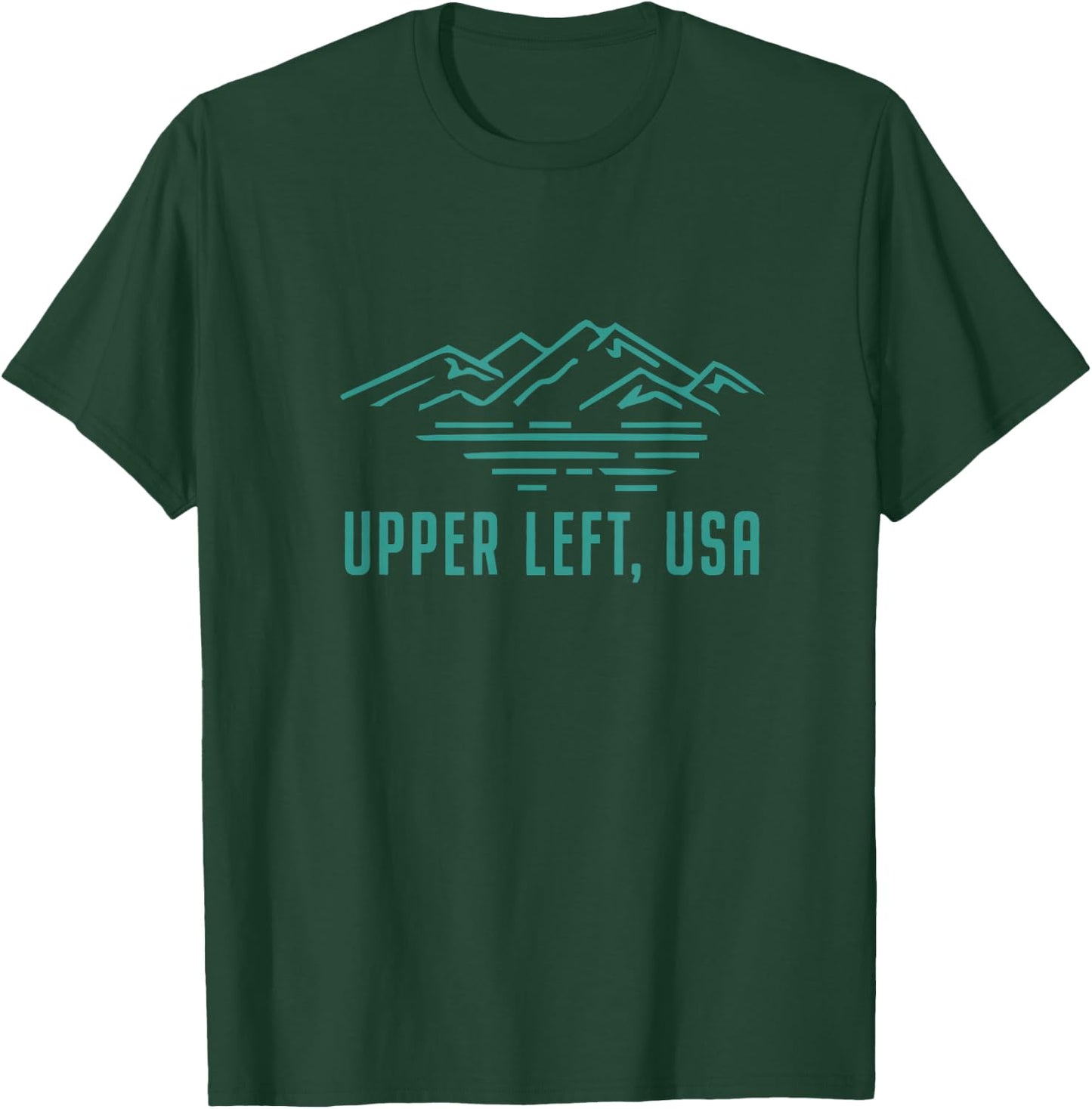 Upper Left USA - Women's and Men's T-Shirt - T-Shirt | Forest