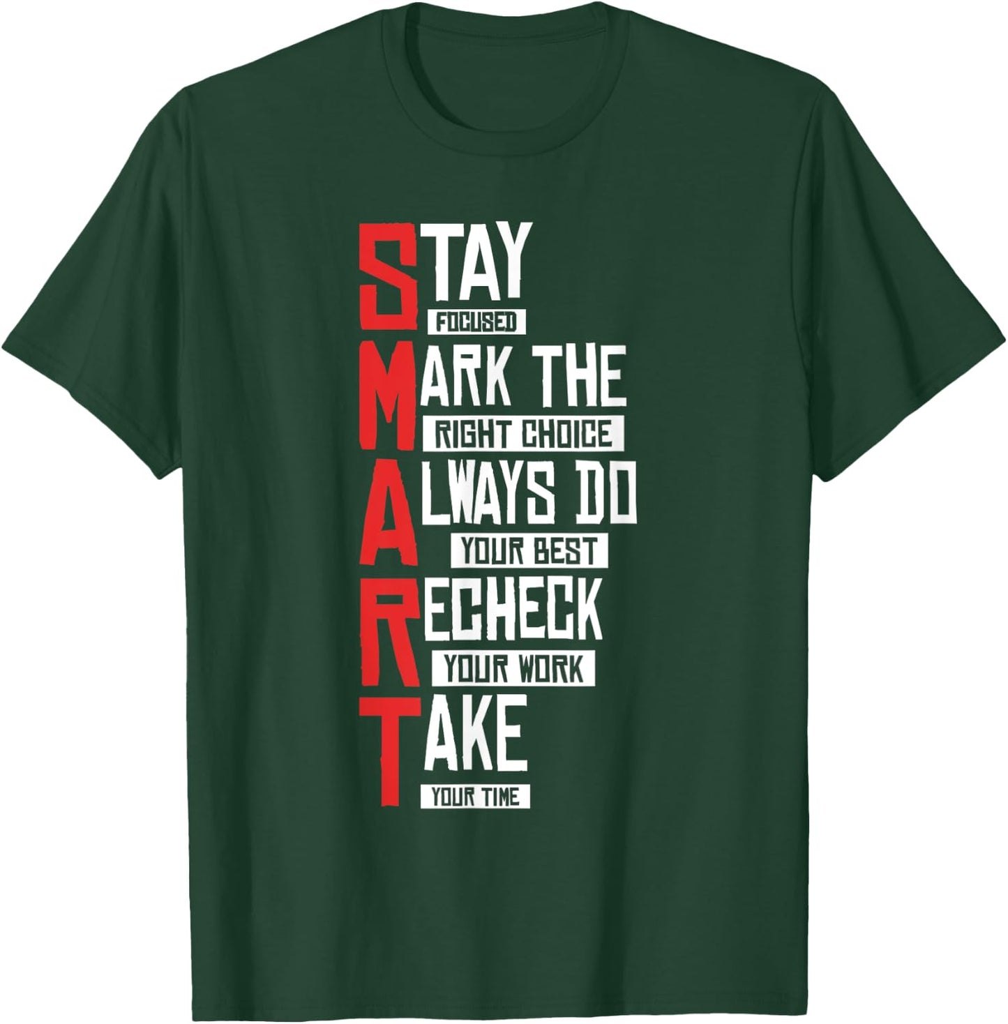 Test Day Teacher- Smart Design Testing Day Exam T-Shirt - T-Shirt | Forest