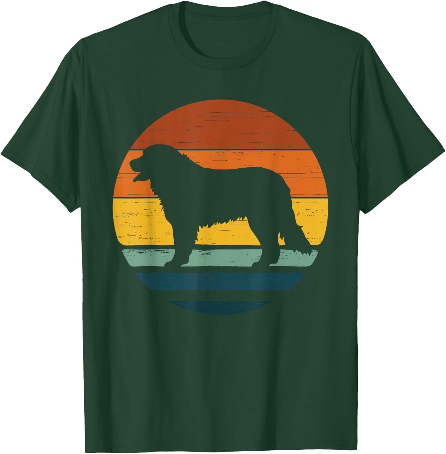 Golden Mountain Vintage Retro Mum Dad Dog Gift Men Women Kids T-Shirt - T-Shirt | Forest