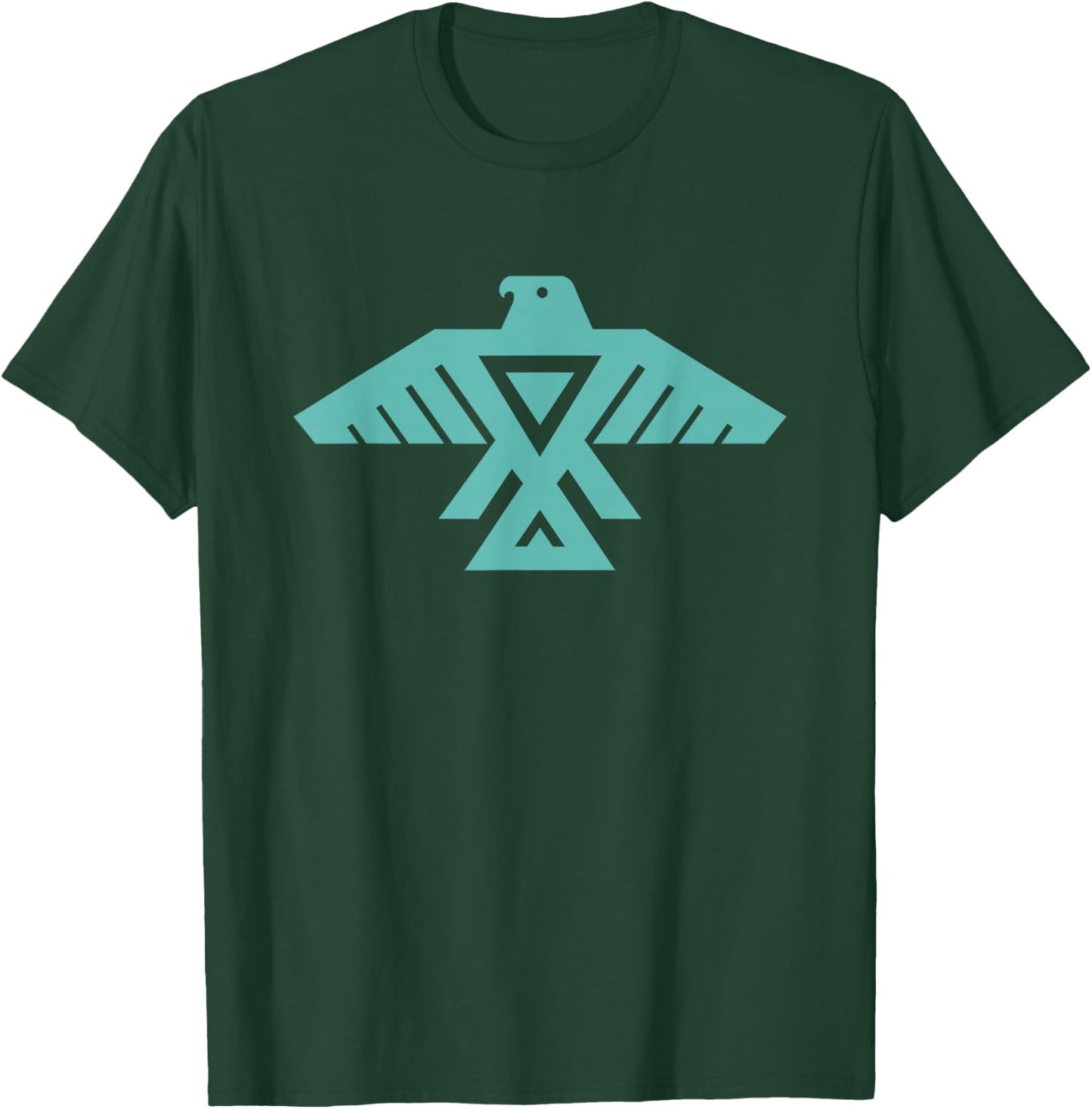 Native American Thunderbird Funny Tribal Art Gift Men Women Small T-Shirt - T-Shirt | Forest