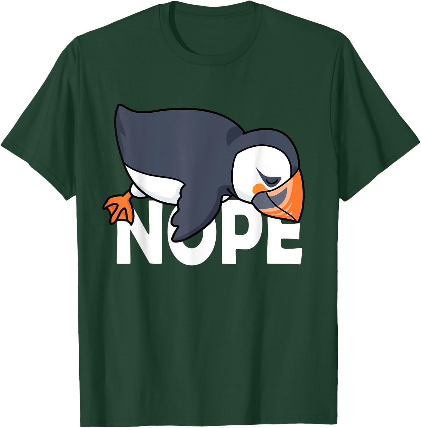 Atlantic Puffin Shirt Men Puffin Bird Shirt Puffin Gift Nope T-Shirt - T-Shirt | Forest