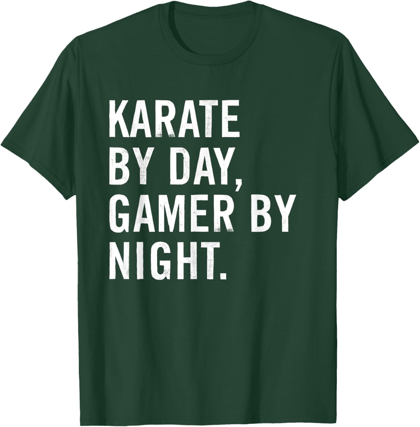 Karate By Day Gamer By Night T-Shirt - T-Shirt | Forest
