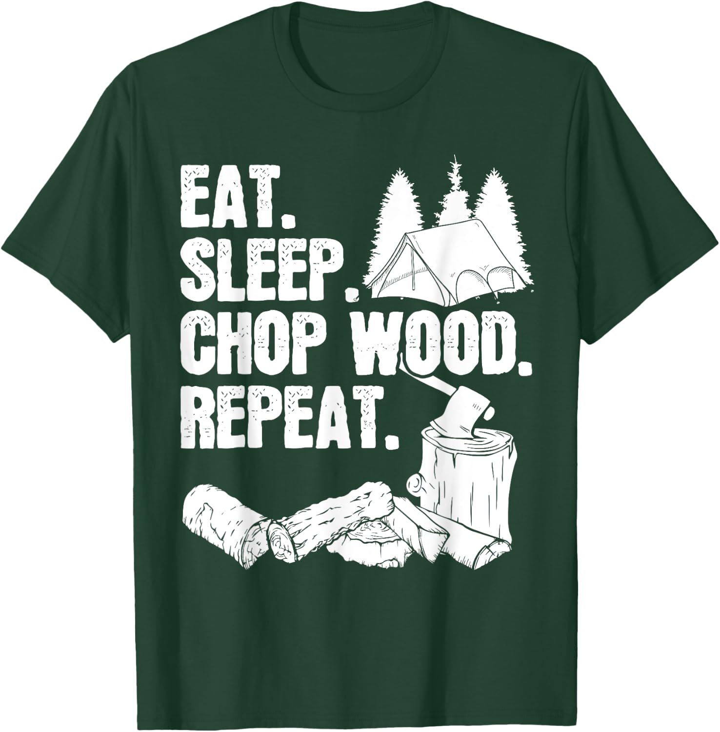 Woodworking Lumberjack Gift a Chopping Wood T-Shirt - T-Shirt | Forest