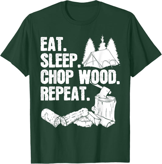 Woodworking Lumberjack Gift a Chopping Wood T-Shirt - T-Shirt | Forest