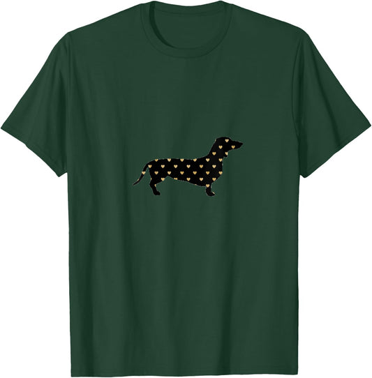 Valentine's Day Dog Owner Weenie Dachshund Lover Wiener Gift V-Neck T-Shirt - T-Shirt | Forest