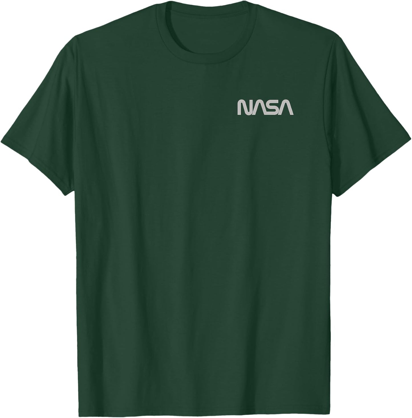 NASA Left Chest Simple Logo T-Shirt - T-Shirt | Forest