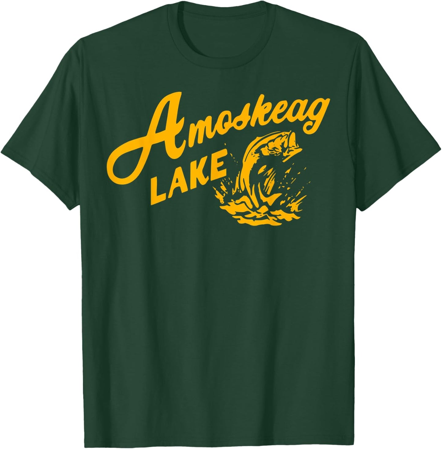 Amoskeag Lake Essential , Fishing Shirt T-Shirt - T-Shirt | Forest