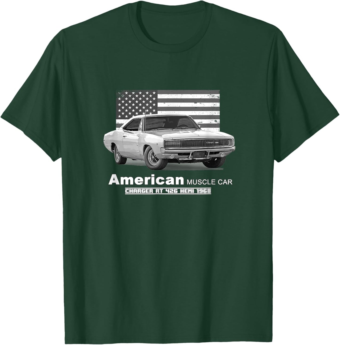 Charger RT 426 Hemi American Muscle Car 60s 70s T-Shirt - T-Shirt | Forest