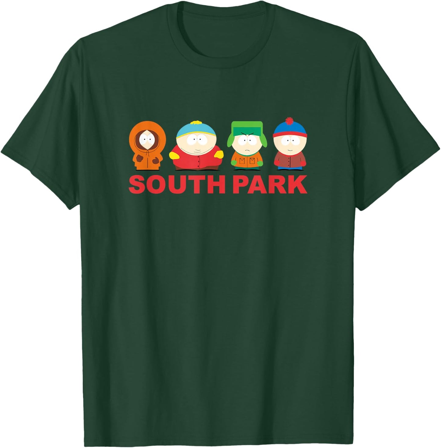 South Park Gang On Top of Logo T-Shirt - T-Shirt | Forest